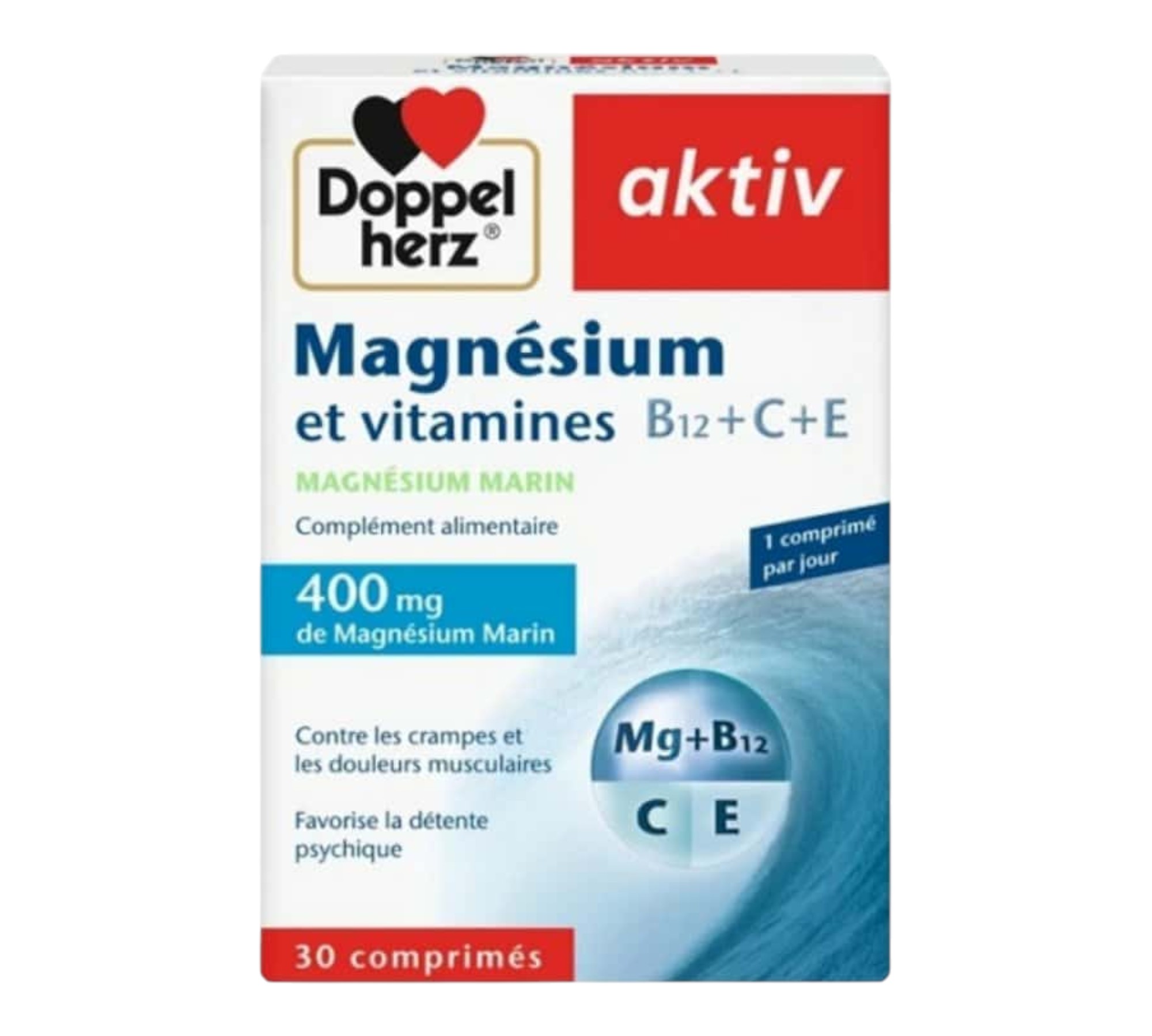 Doppel herz AKTIV MAGNESIUM ET VITAMINES 30 COMPRIMES
